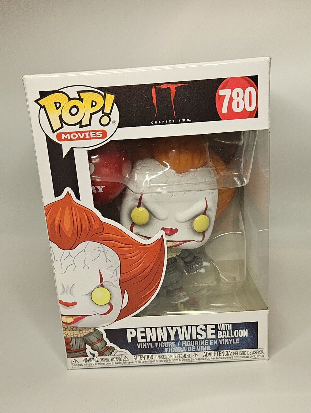 Funko POP! Movies IT Chapter Two Pennywise with Ballon Figure 780 w/ Protector